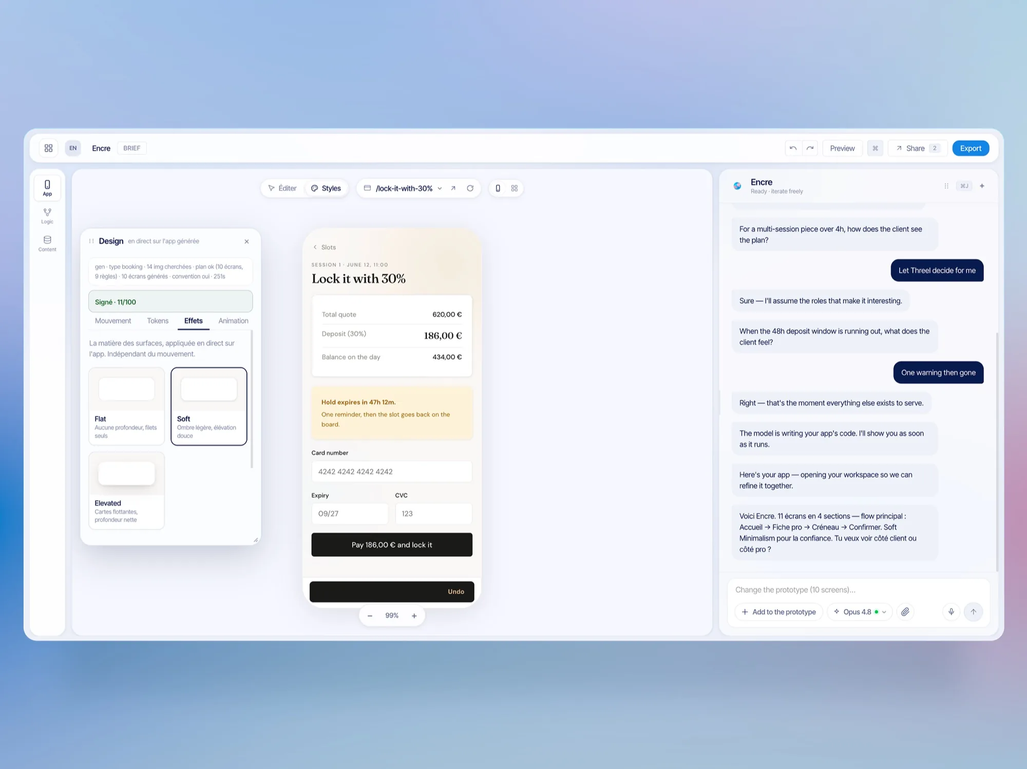 AI-Augmented Prototyping Tool, design decision 2