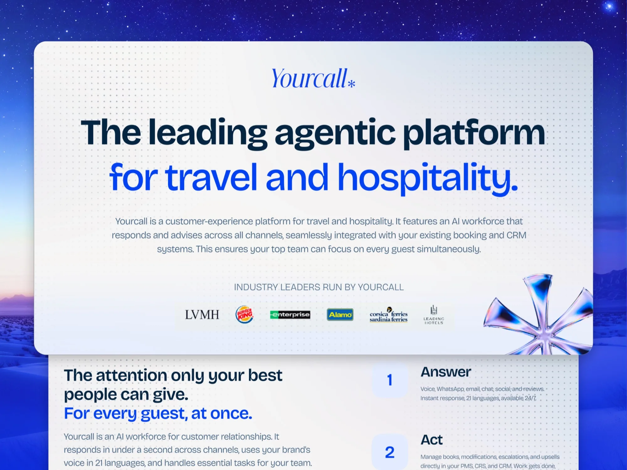 Yourcall, design decision 4