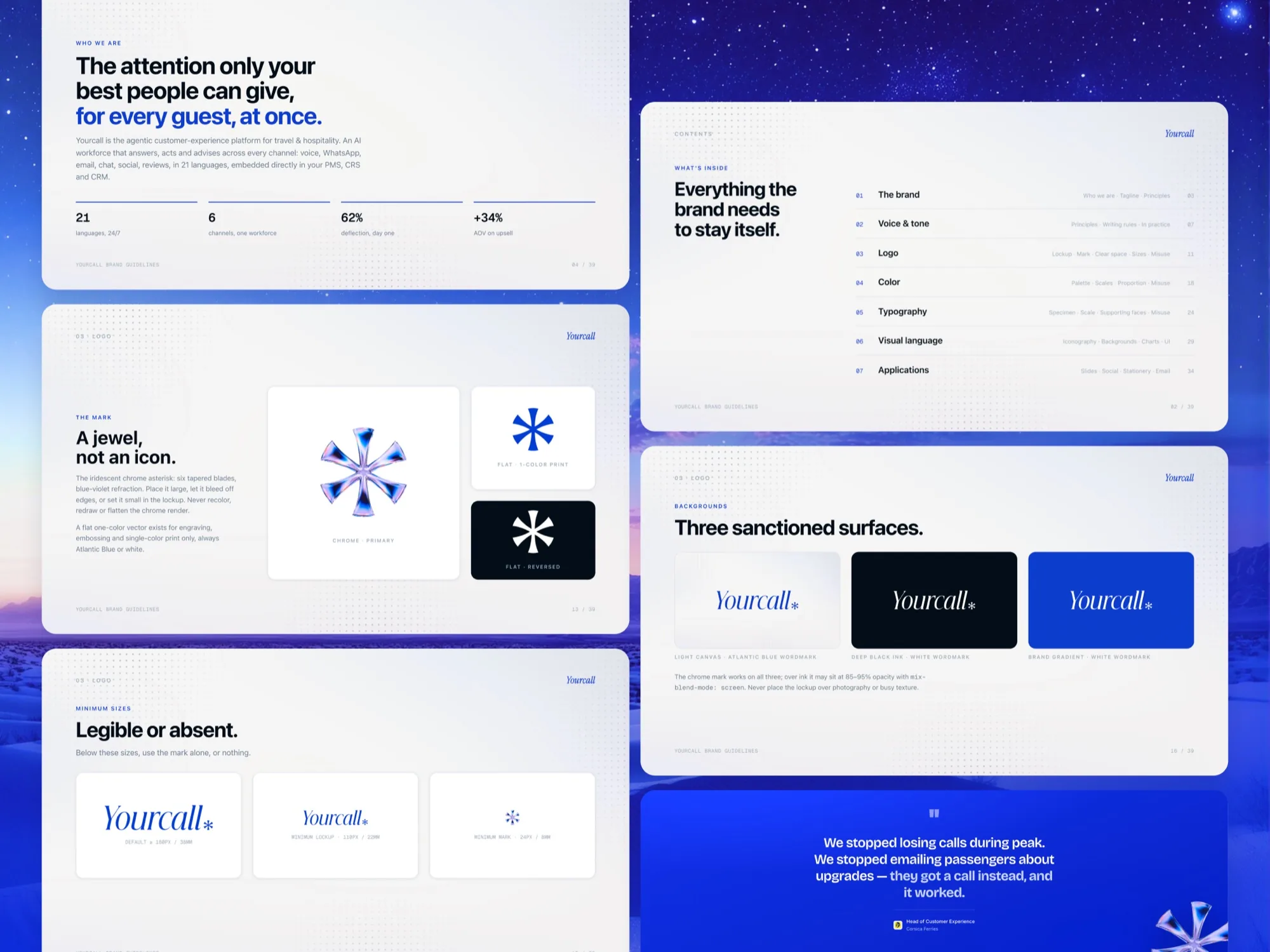 Yourcall, design decision 1